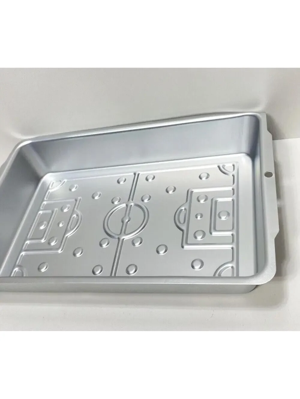 Rectangular Soccer Football Field Cake Pan Baking Mold Brand New As-Is Toy Bake